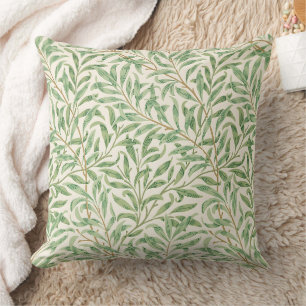 William Morris Willow Bough Vintage Botanical Throw Pillow