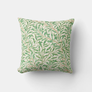 William Morris. Willow Bough. Vintage greenery Throw Pillow