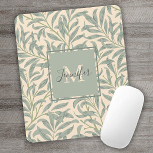 William Morris Willow Bough with Name Mouse Pad