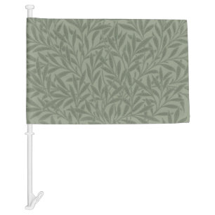 William Morris Willow Flower Classic Car Flag