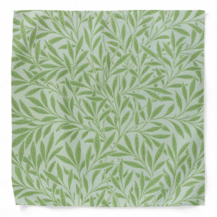William Morris Willow Flower Classic Green Bandana