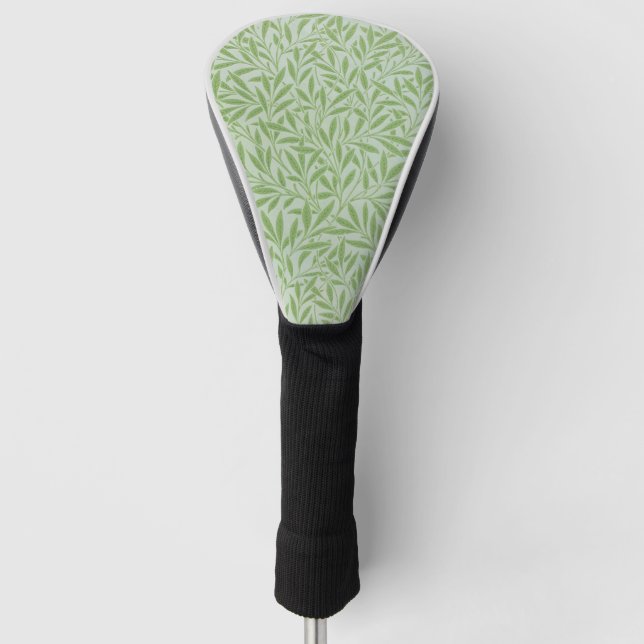 William Morris Willow Flower Classic Green Golf Head Cover (Front)