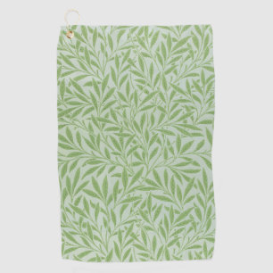 William Morris Willow Flower Classic Green Golf Towel