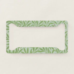William Morris Willow Flower Classic Green License Plate Frame