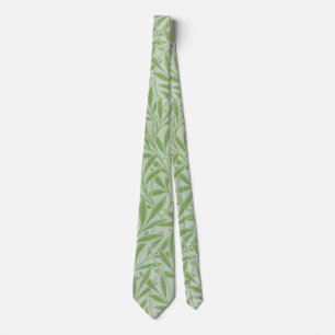 William Morris Willow Flower Classic Green Neck Tie