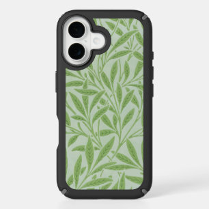 William Morris Willow Flower Classic Green iPhone 16 Case