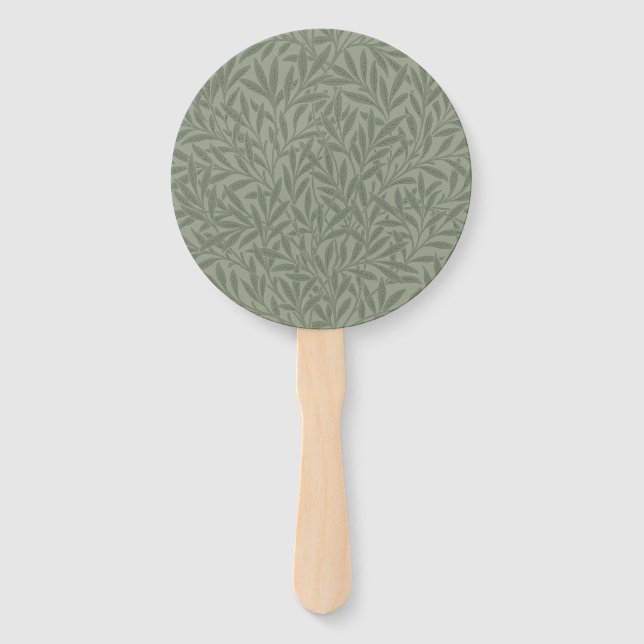William Morris Willow Flower Classic Hand Fan (Front)