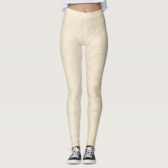 William Morris Willow Flower Classic Leggings (Front)