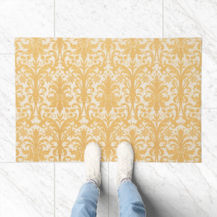 William Morris Willow & Gold Damask Luxury Doormat