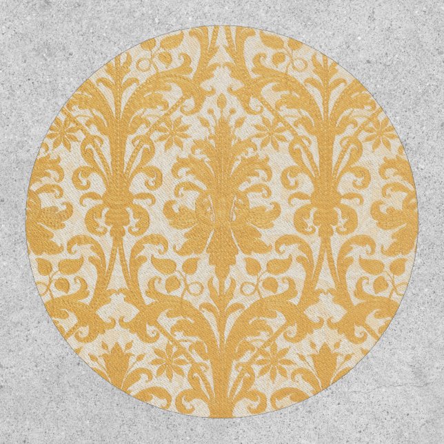 William Morris Willow & Gold Damask Luxury Patch (Front)