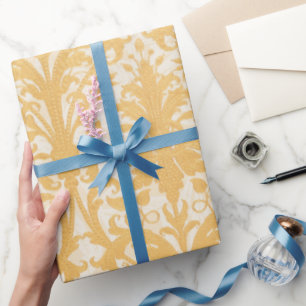 William Morris Willow & Gold Damask Luxury Wrapping Paper