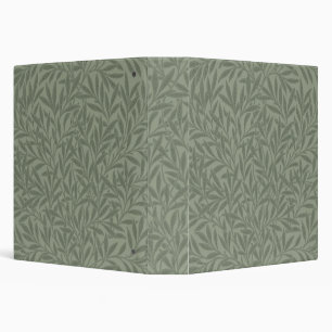 William Morris Willow Pattern Antique Sage Green 3 Ring Binder