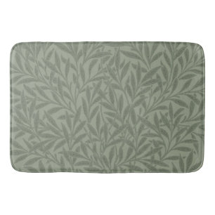 William Morris Willow Pattern Antique Sage Green Bath Mat