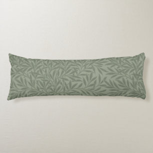 William Morris Willow Pattern Antique Sage Green Body Pillow