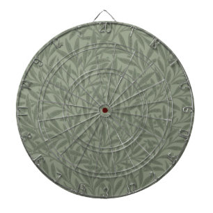 William Morris Willow Pattern Antique Sage Green Dart Board