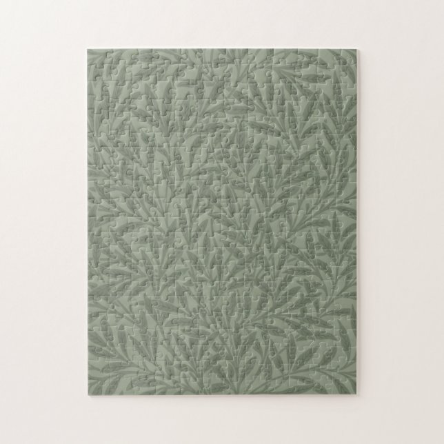 William Morris Willow Pattern Antique Sage Green Jigsaw Puzzle (Vertical)