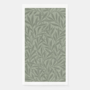 William Morris Willow Pattern Antique Sage Green Paper Guest Towels
