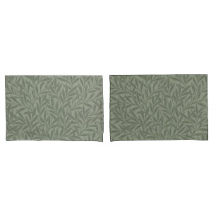 William Morris Willow Pattern Antique Sage Green Pillow Case