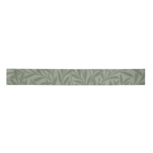 William Morris Willow Pattern Antique Sage Green Satin Ribbon