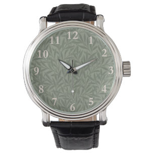 William Morris Willow Pattern Antique Sage Green Watch