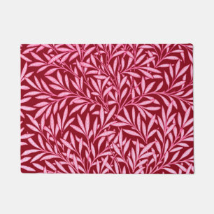 William Morris Willow Pattern, Burgundy & Pink Doormat