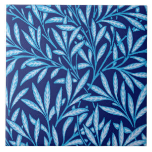 William Morris Willow Pattern, Cobalt Blue Ceramic Tile