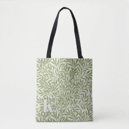 William Morris Willow Pattern Corner Initial Tote Bag