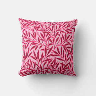 William Morris Willow Pattern, Mandarin Orange Throw Pillow