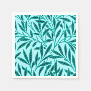 William Morris Willow Pattern, Turquoise & Aqua Paper Napkins