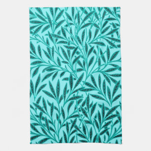 William Morris Willow Pattern, Turquoise & Aqua Towel