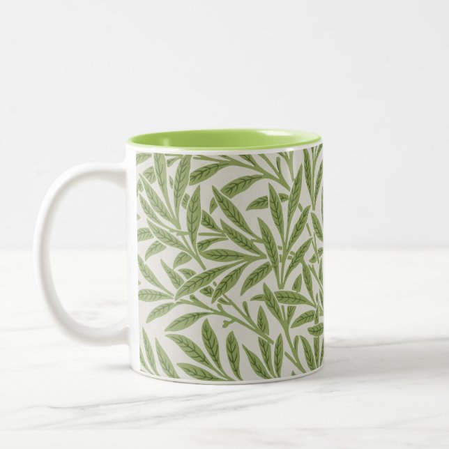 William Morris Willow pattern Two-Tone Coffee Mug (Left)