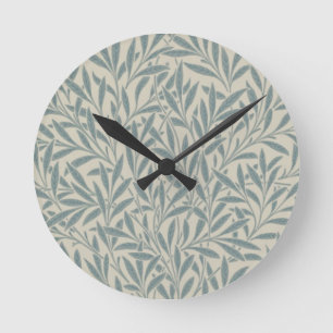 William Morris Willow Slate Round Clock