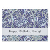 William Morris Windrush blue floral flowers (Front Horizontal)