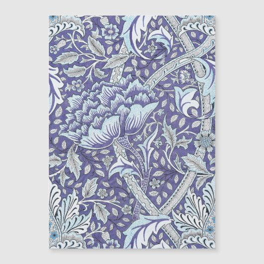 William Morris Windrush blue floral flowers (Front)