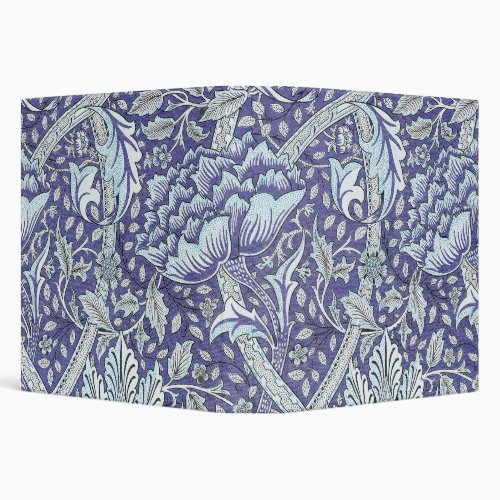 William Morris Windrush blue floral flowers 3 Ring Binder