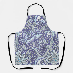 William Morris Windrush blue floral flowers Apron