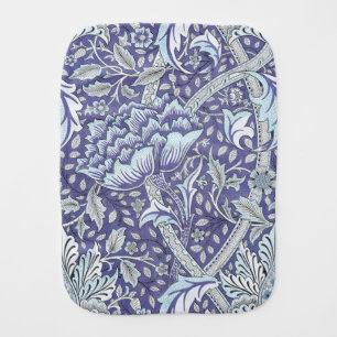 William Morris Windrush blue floral flowers Baby Burp Cloth