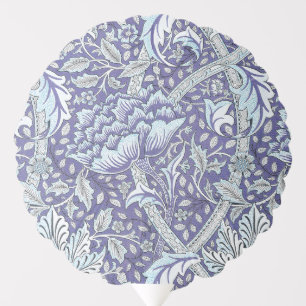 William Morris Windrush blue floral flowers Balloon
