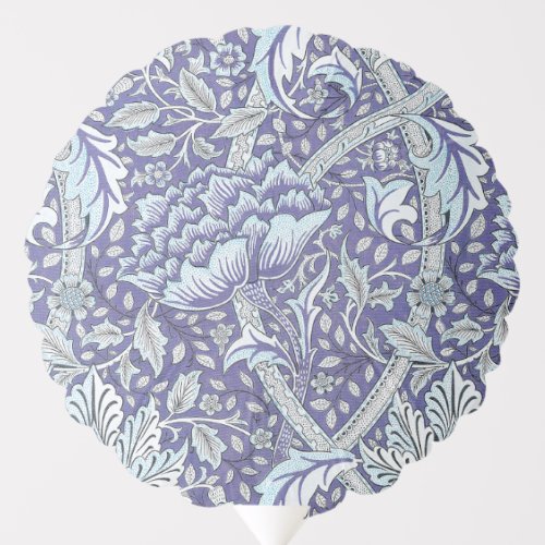 William Morris Windrush blue floral flowers Balloon