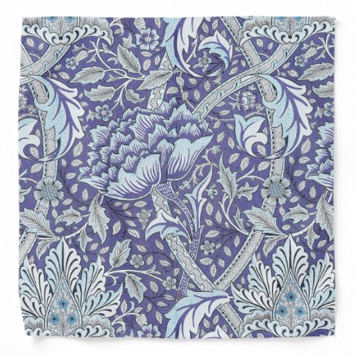 William Morris Windrush blue floral flowers Bandana