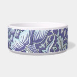 William Morris Windrush blue floral flowers Bowl<br><div class="desc">William Morris designed the Windrush textile flower floral pattern in 1883. The pattern features a intricate patterned floral art design in blue with swirling vines and gorgeous floral patterns.</div>