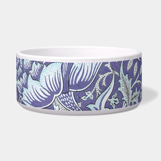 William Morris Windrush blue floral flowers Bowl (Front)