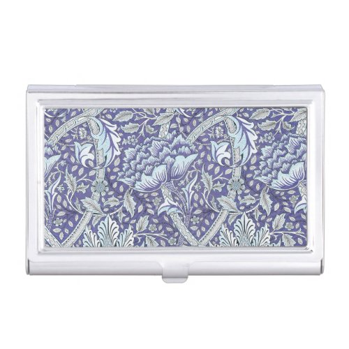 William Morris Windrush blue floral flowers Business Card Case
