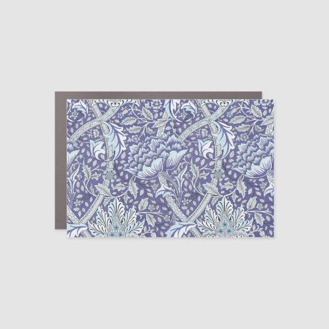 William Morris Windrush blue floral flowers Car Magnet (Front)