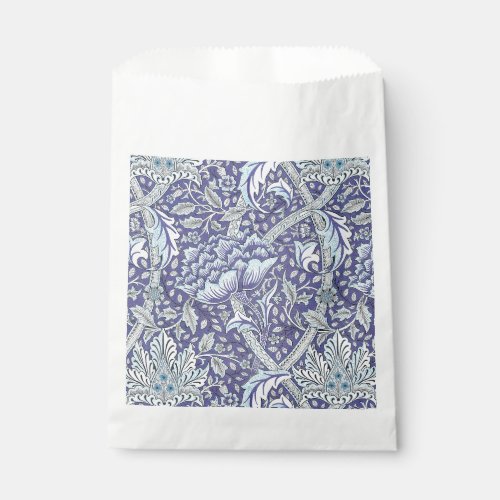 William Morris Windrush blue floral flowers Favor Bag