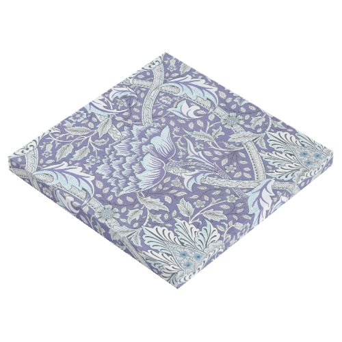 William Morris Windrush blue floral flowers Gallery Wrap