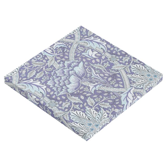 William Morris Windrush blue floral flowers Gallery Wrap (3/4)