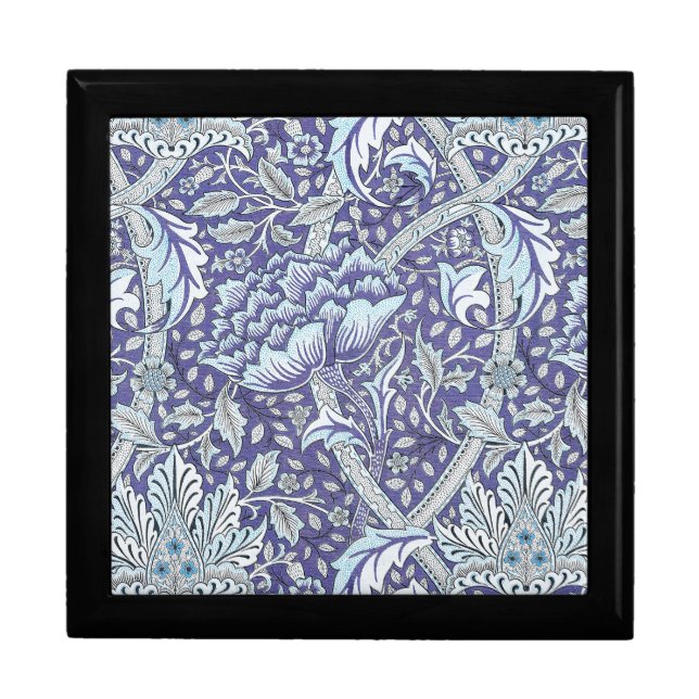 William Morris Windrush blue floral flowers Gift Box (Front)
