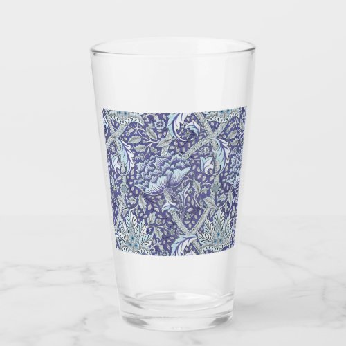 William Morris Windrush blue floral flowers Glass