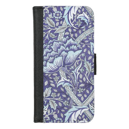 William Morris Windrush blue floral flowers iPhone 87 Wallet Case